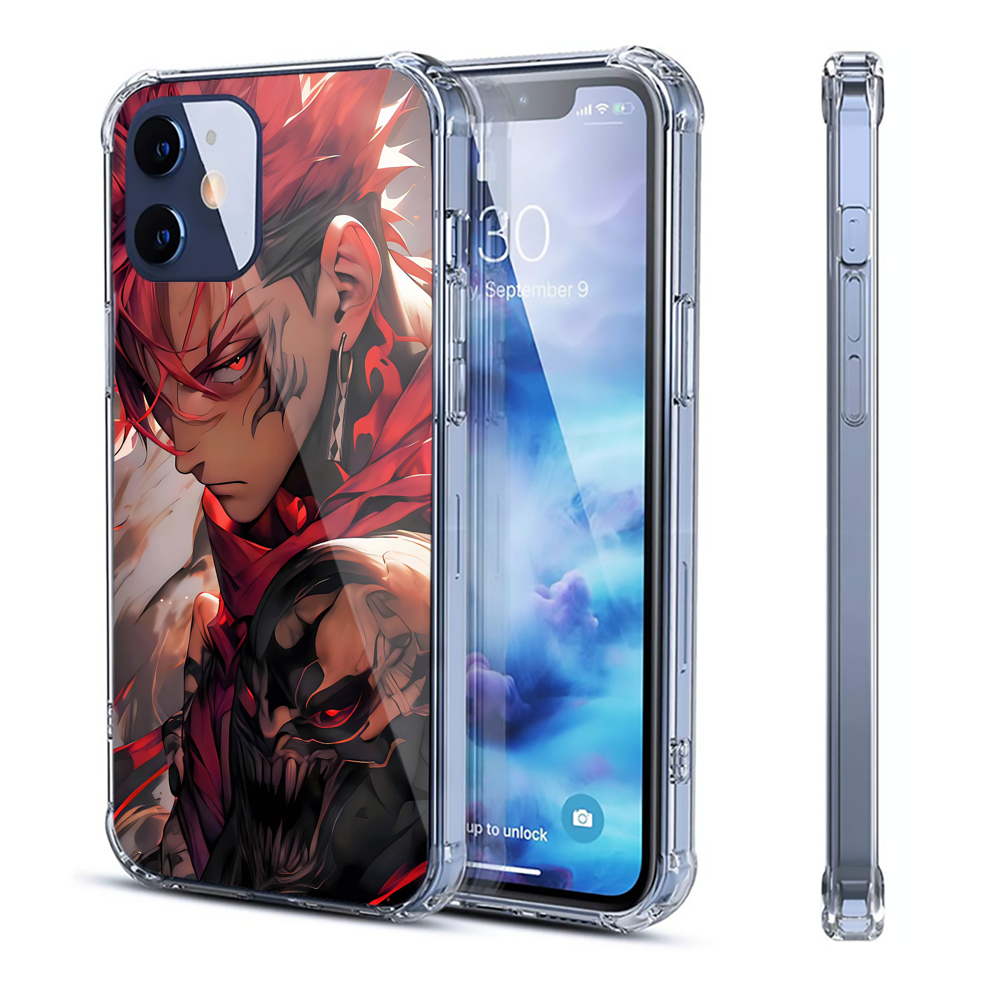 （画像用） 呪術廻戦 Jujutsu Kaisen 【iPhone 12シリーズ対応】透明スマホケース（クリアソフトケース）